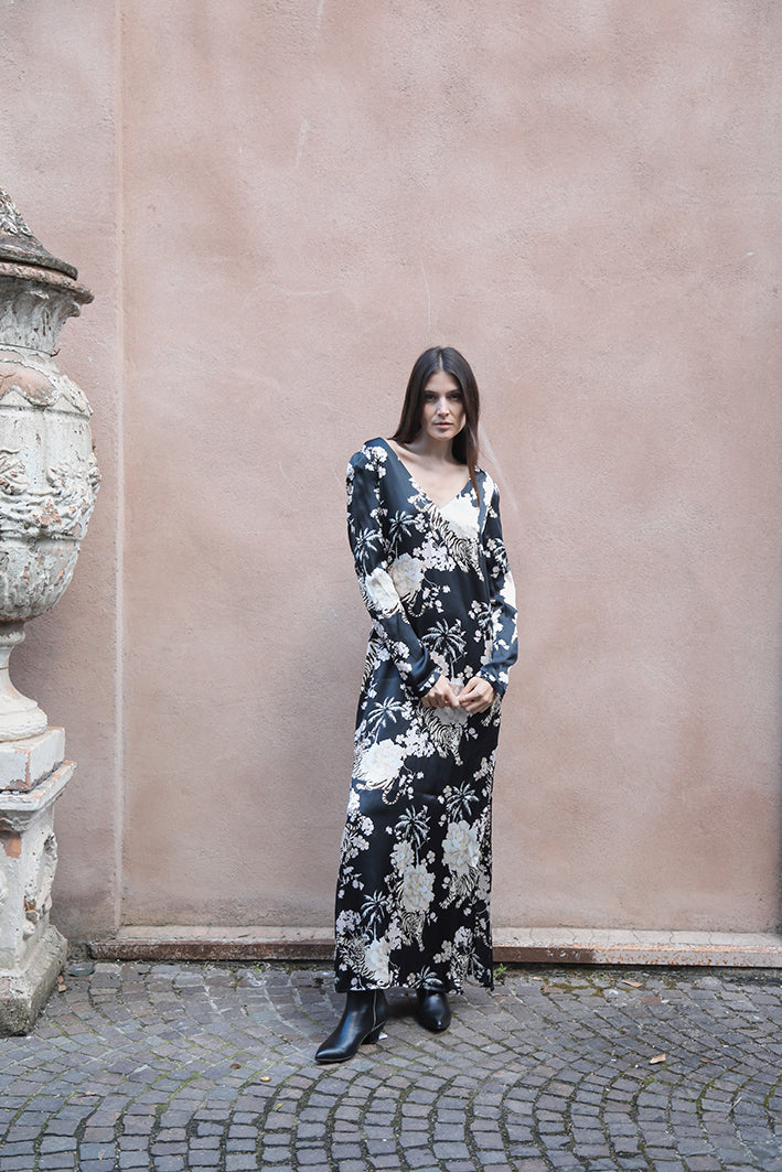Vestido Romantic Tiger Negro