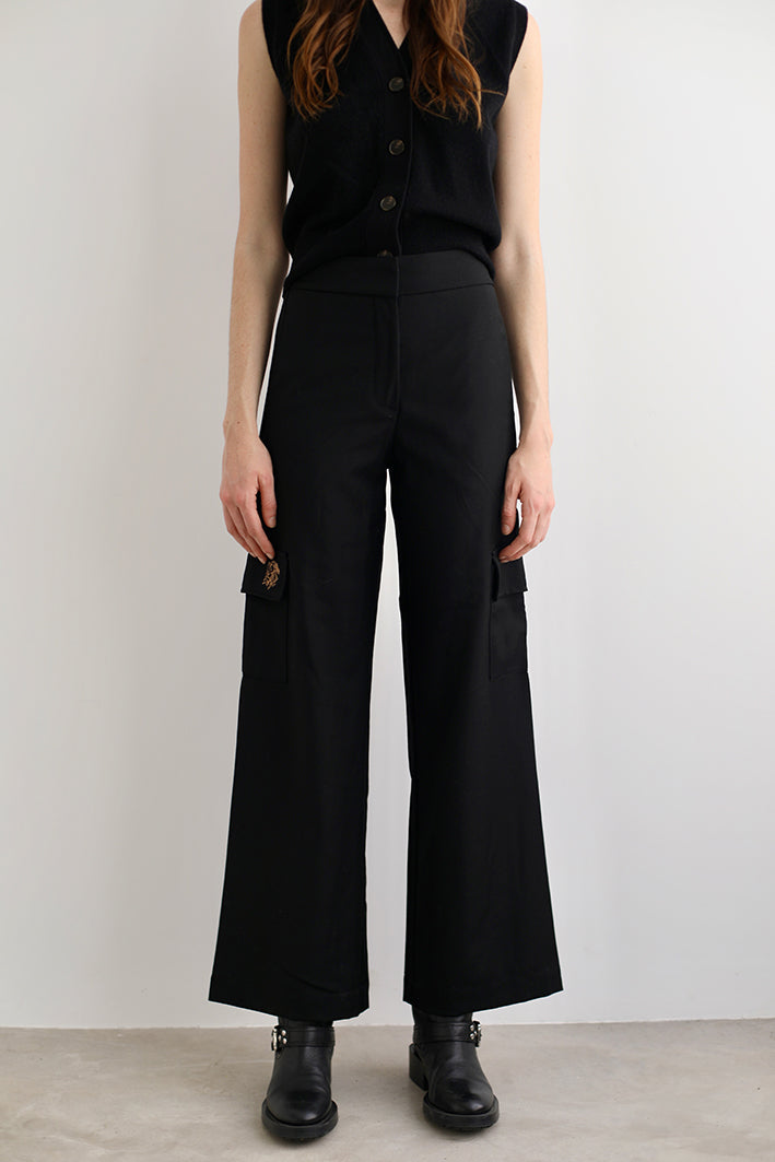 Pantalón de Lana Lion Negro