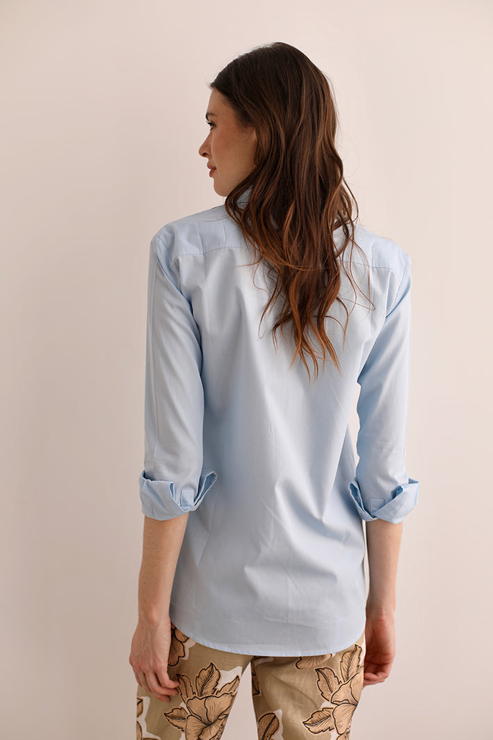 Camisa Cheetah Celeste