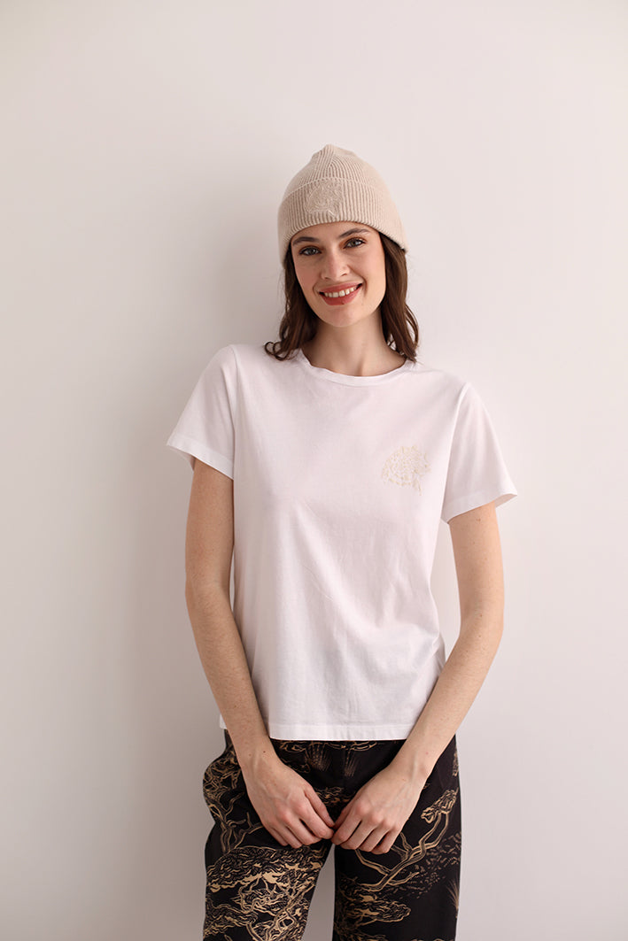 Remera Cheetah Blanco