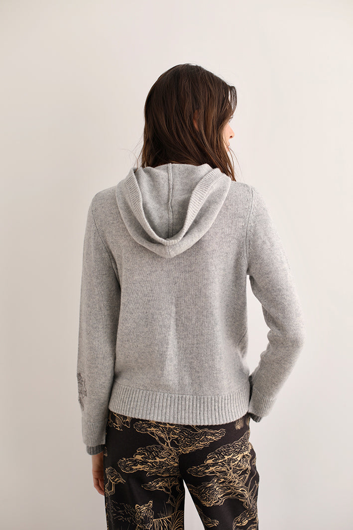 Buzo Tejido Cheetah Gris