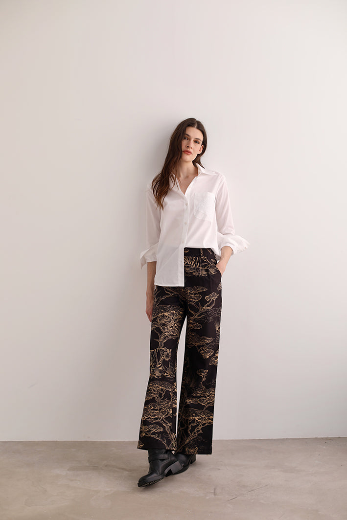 Camisa Cheetah Blanca 