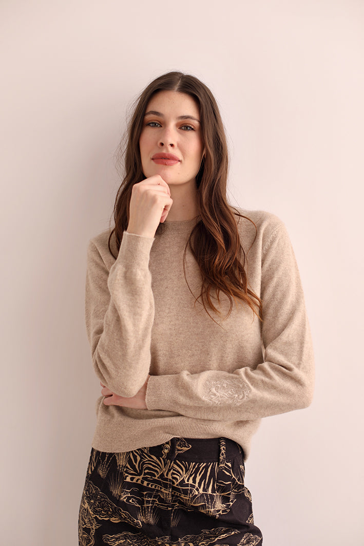 Sweater Lion Beige
