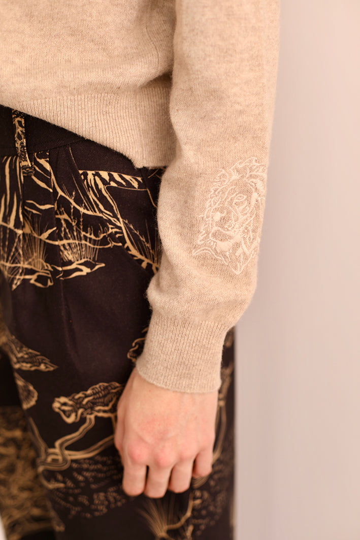 Sweater Lion Beige