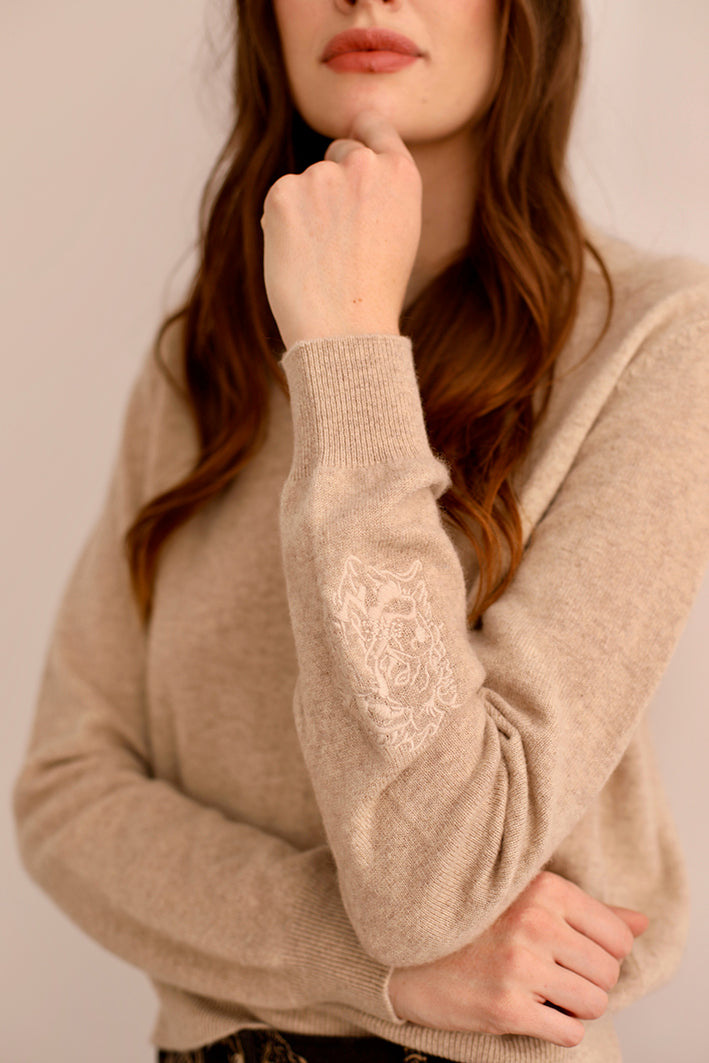 Sweater Lion Beige