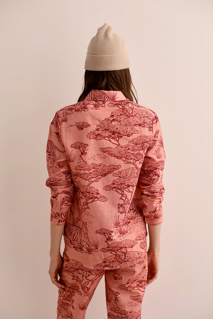 Camisa Safari Rosa