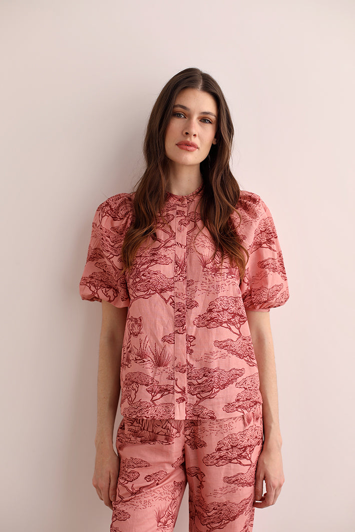 Camisa Balloon Safari Rosa