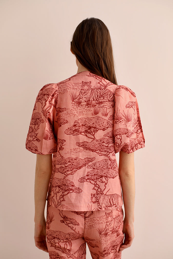 Camisa Balloon Safari Rosa