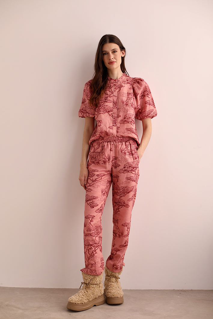 Camisa Balloon Safari Rosa