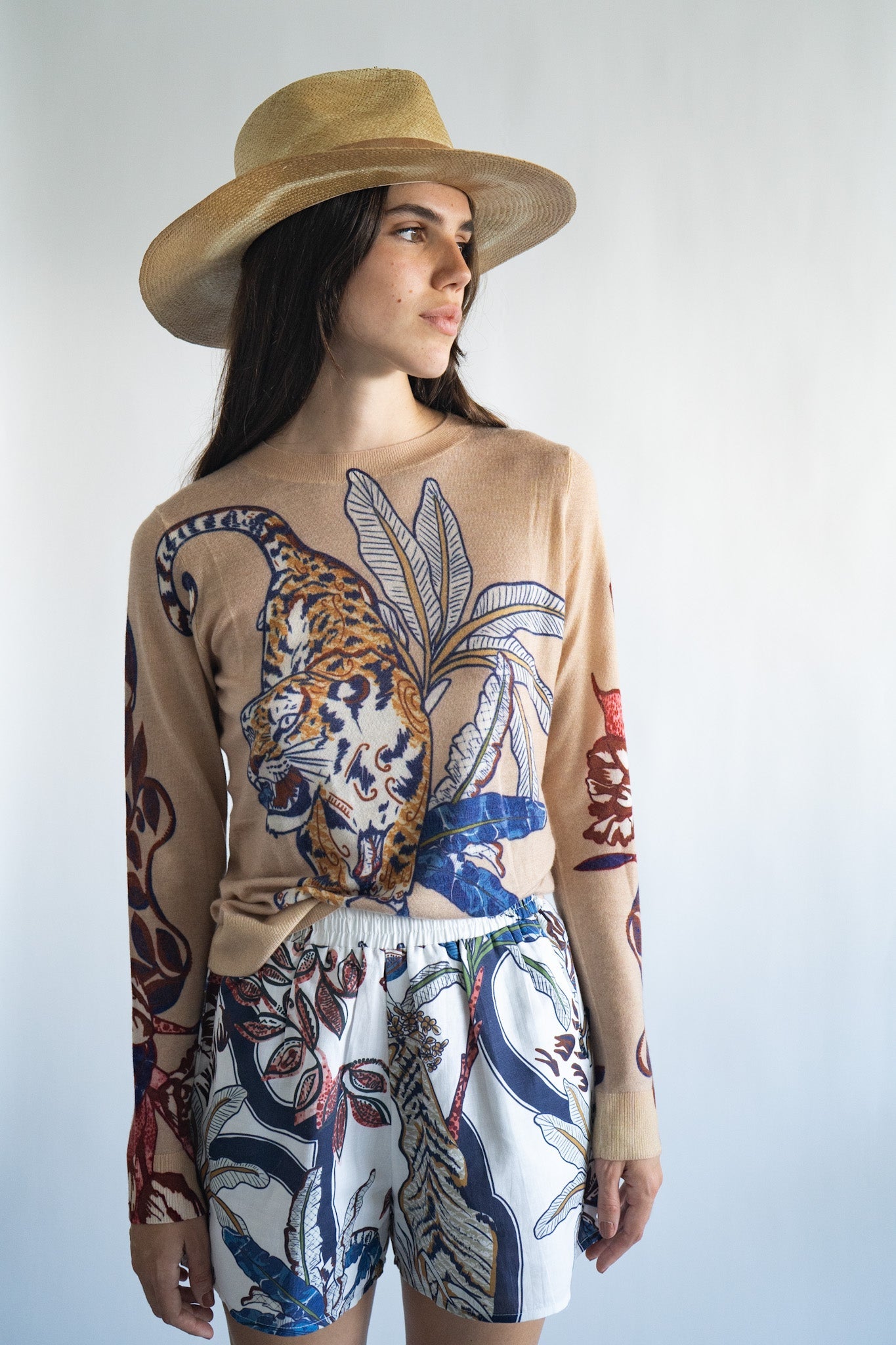 Sweater Cashmere Color Tiger