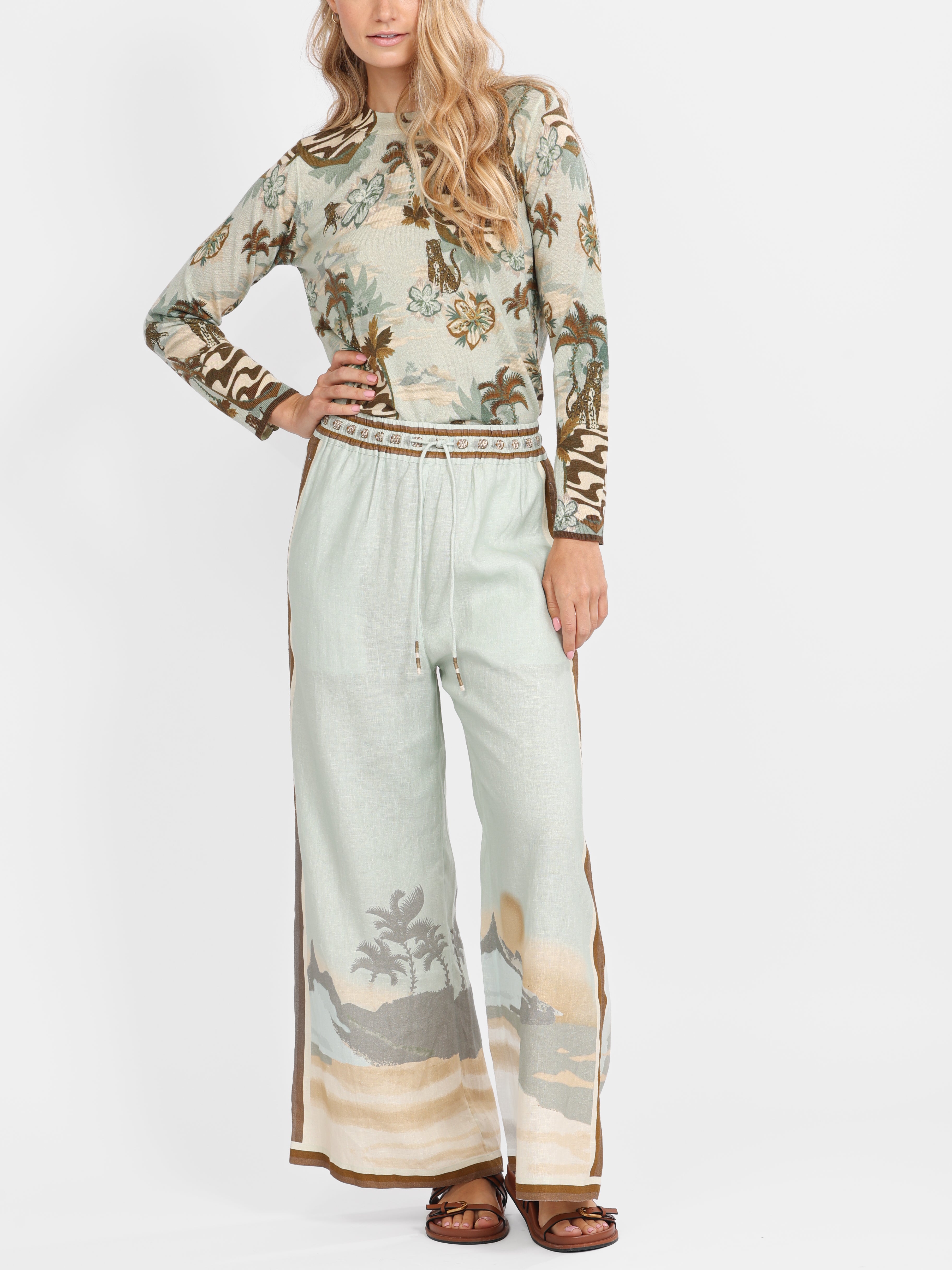 Linen Pant Ipanema Matcha