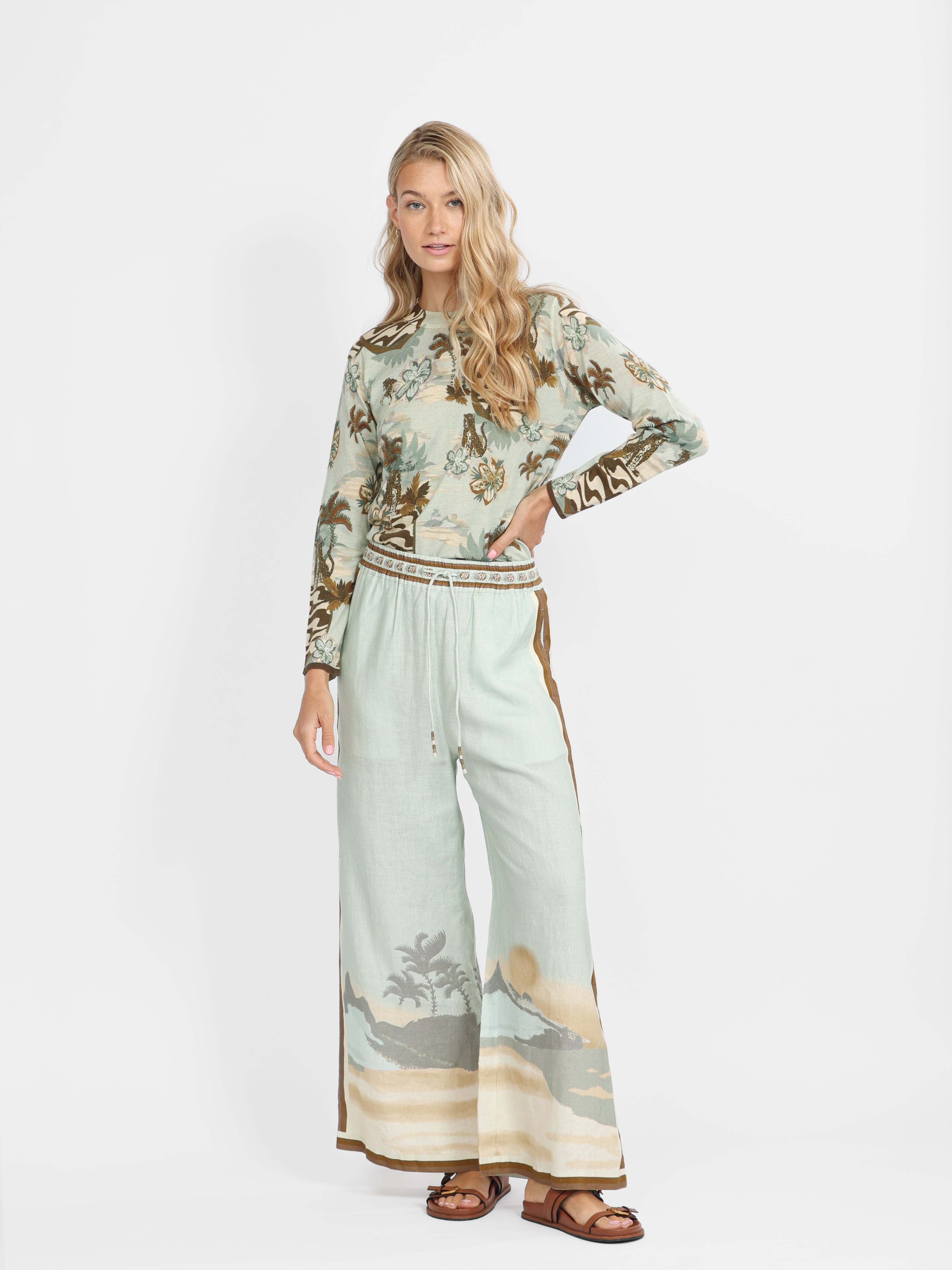 Linen Pant Ipanema Matcha