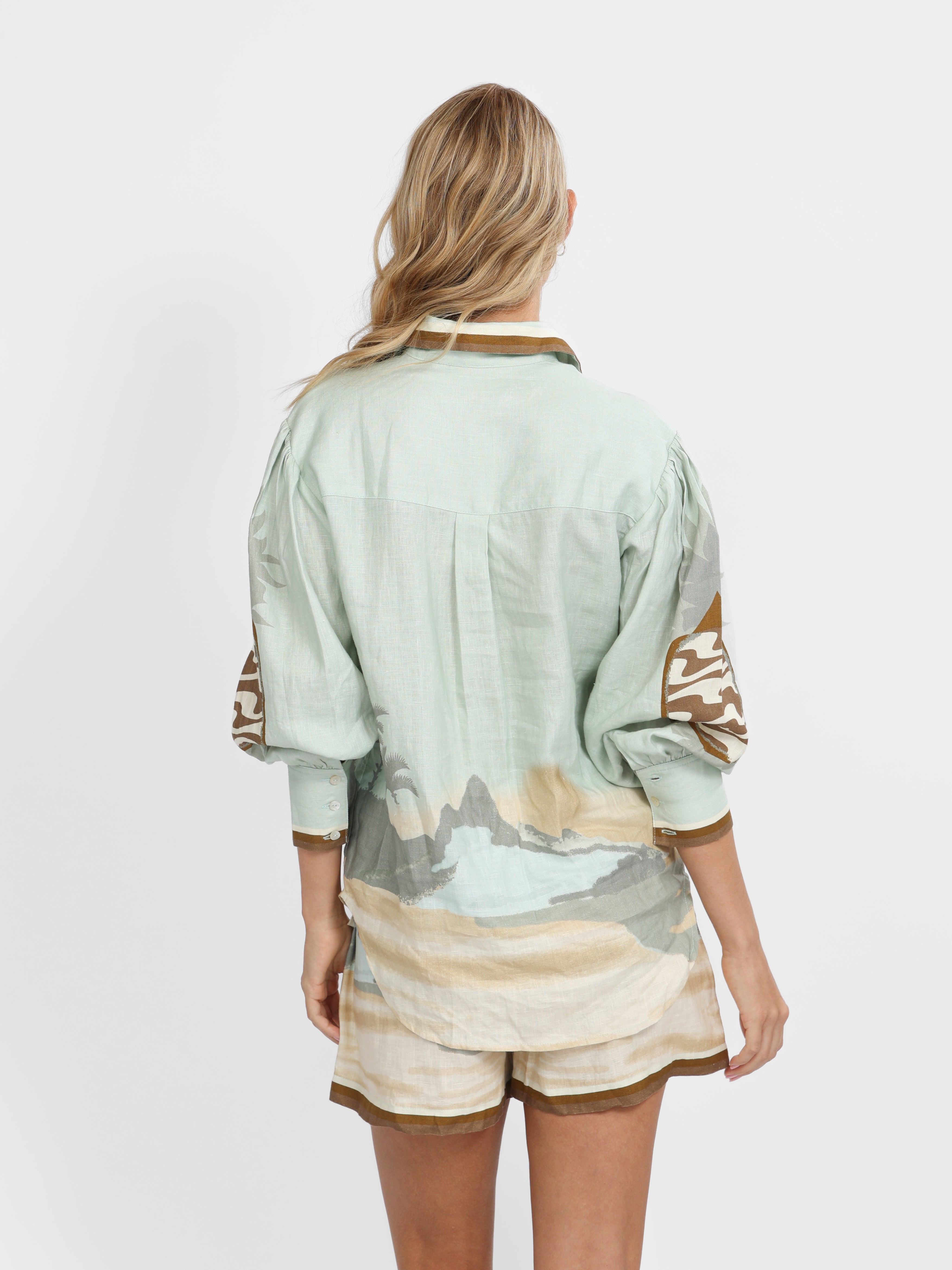 Linen Shirt Ipanema Matcha