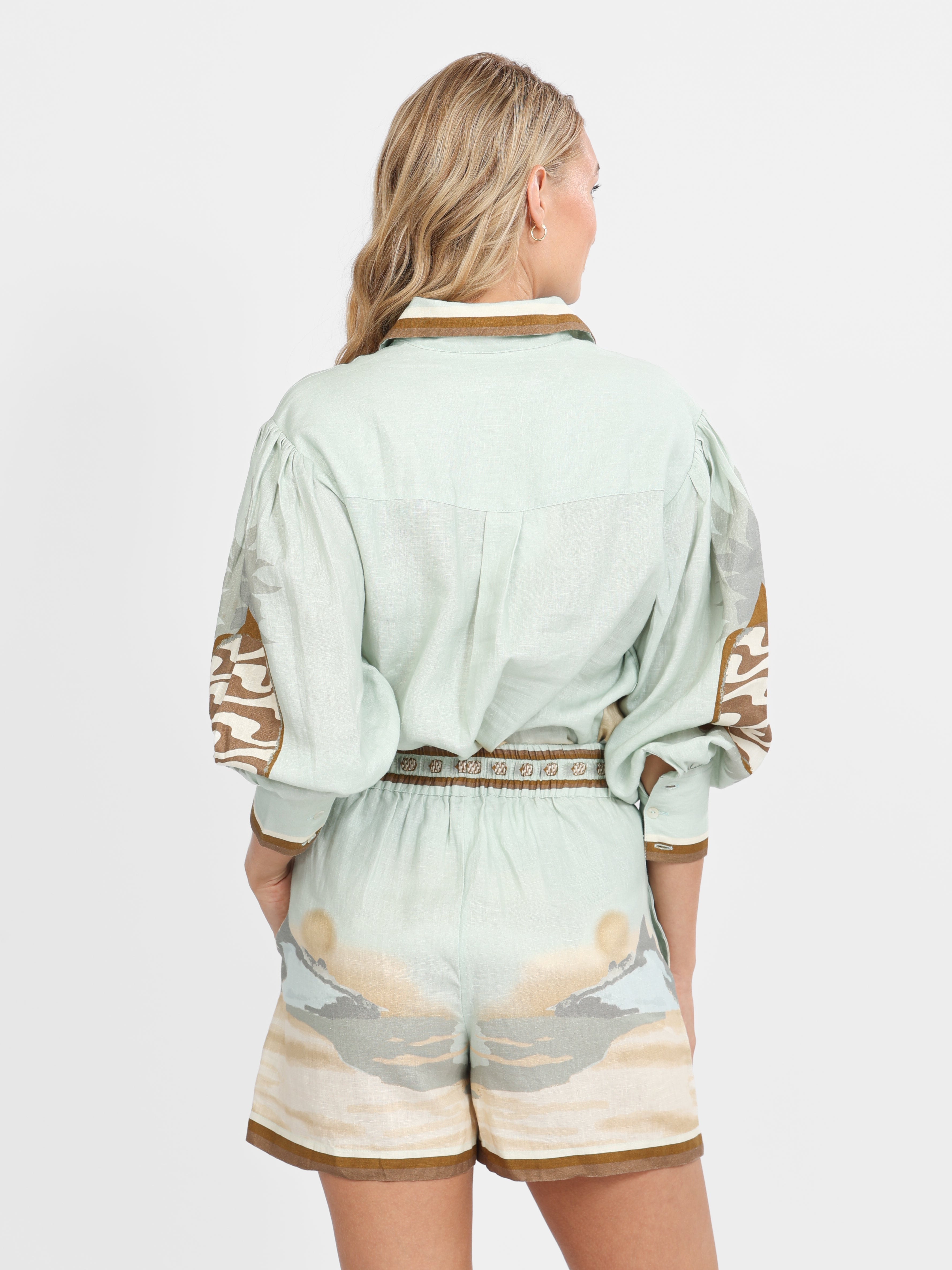 Linen Short Ipanema Matcha