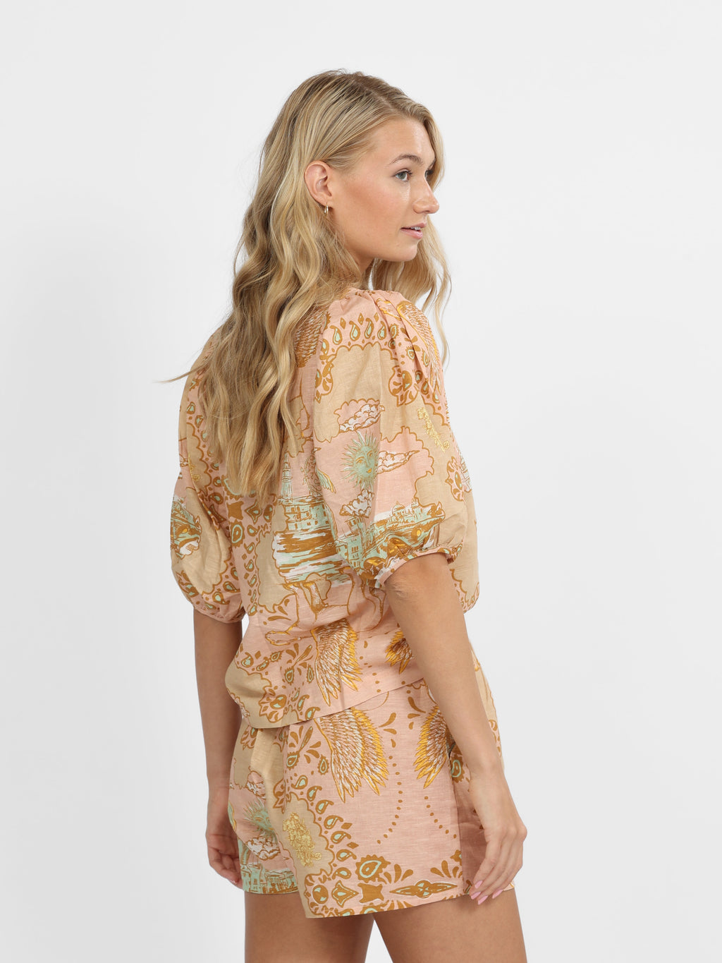 Balloon Shirt Italian Coast Rose