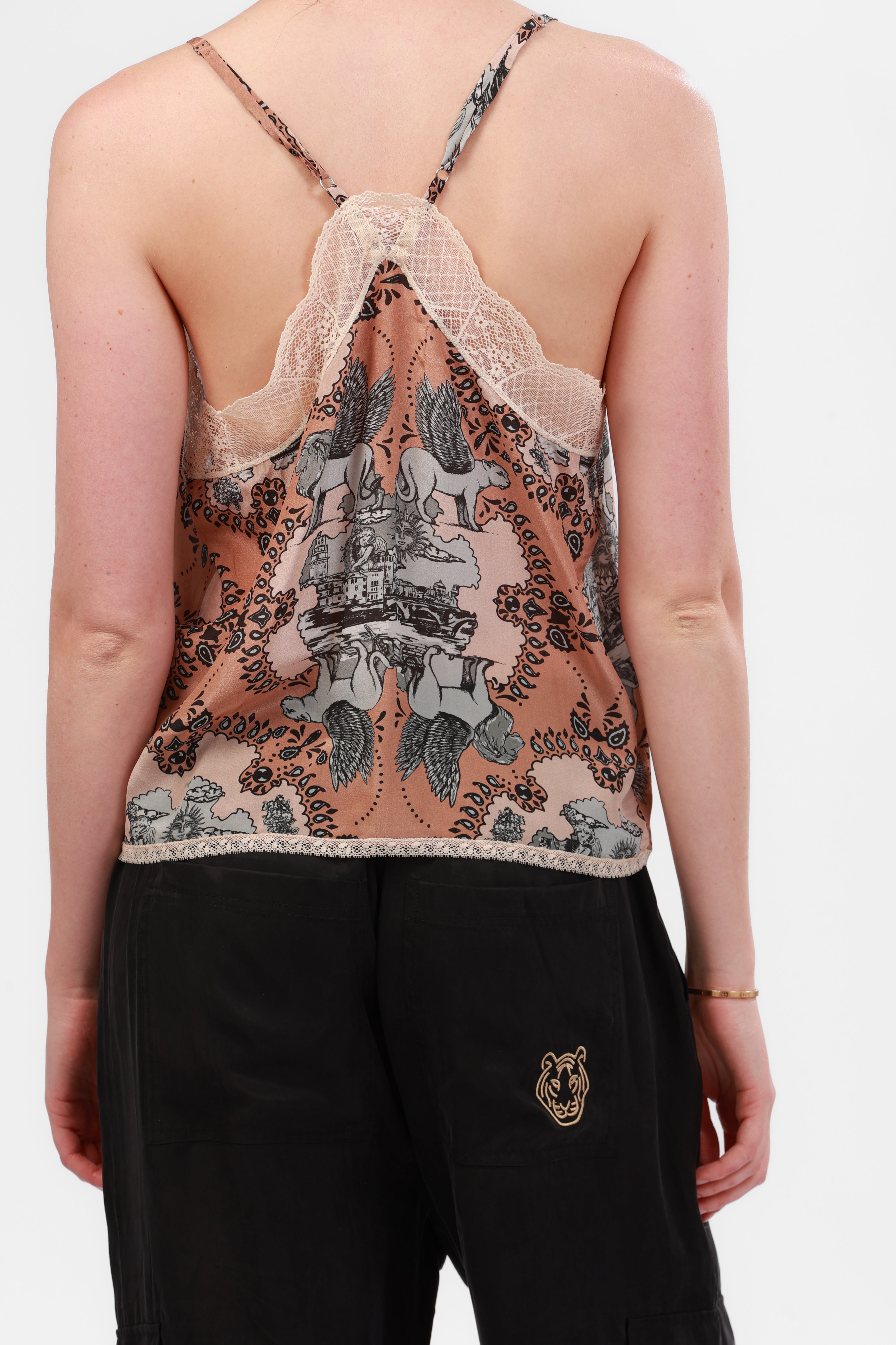 Silk Tank Top Italian Coast Rose