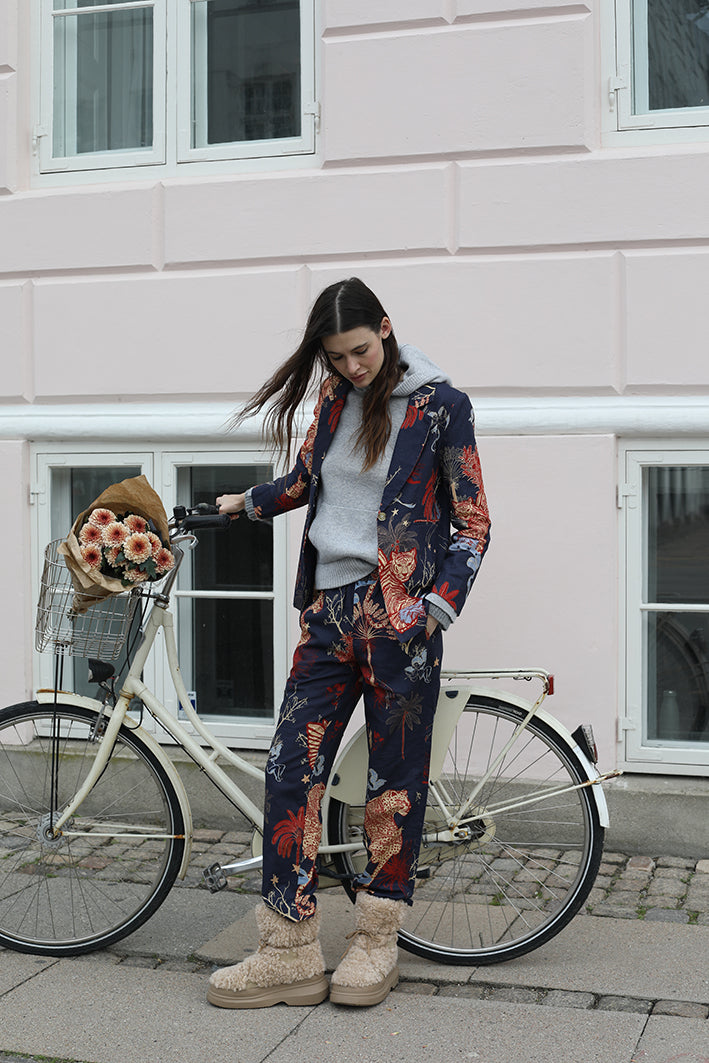 Pantalón Toile de Jouy Azul