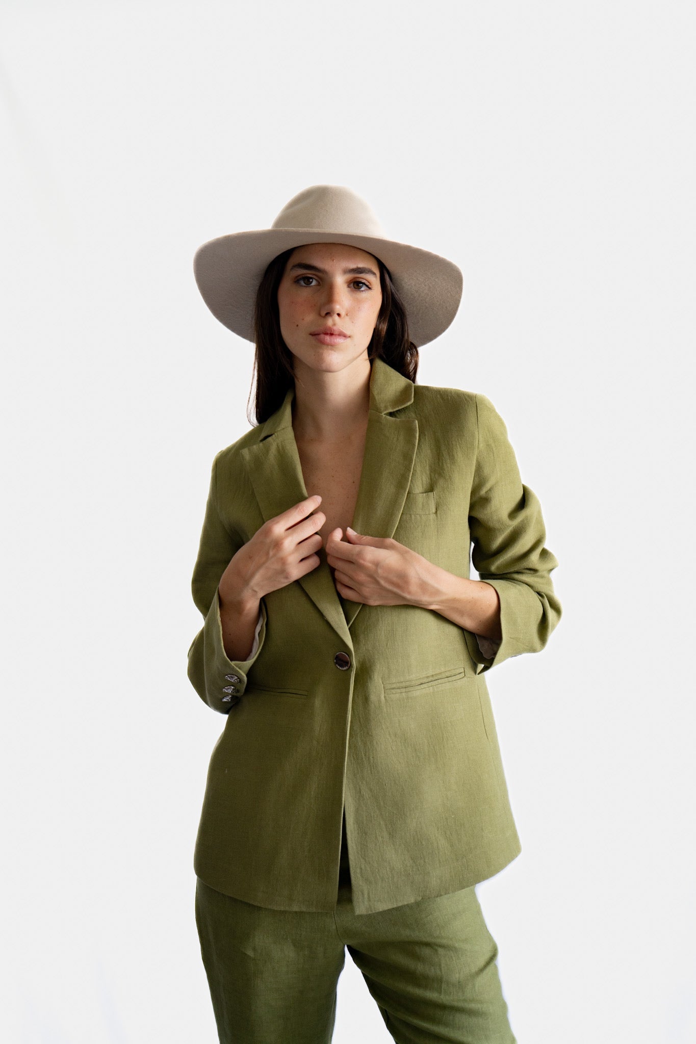 Blazer Lino Verde 