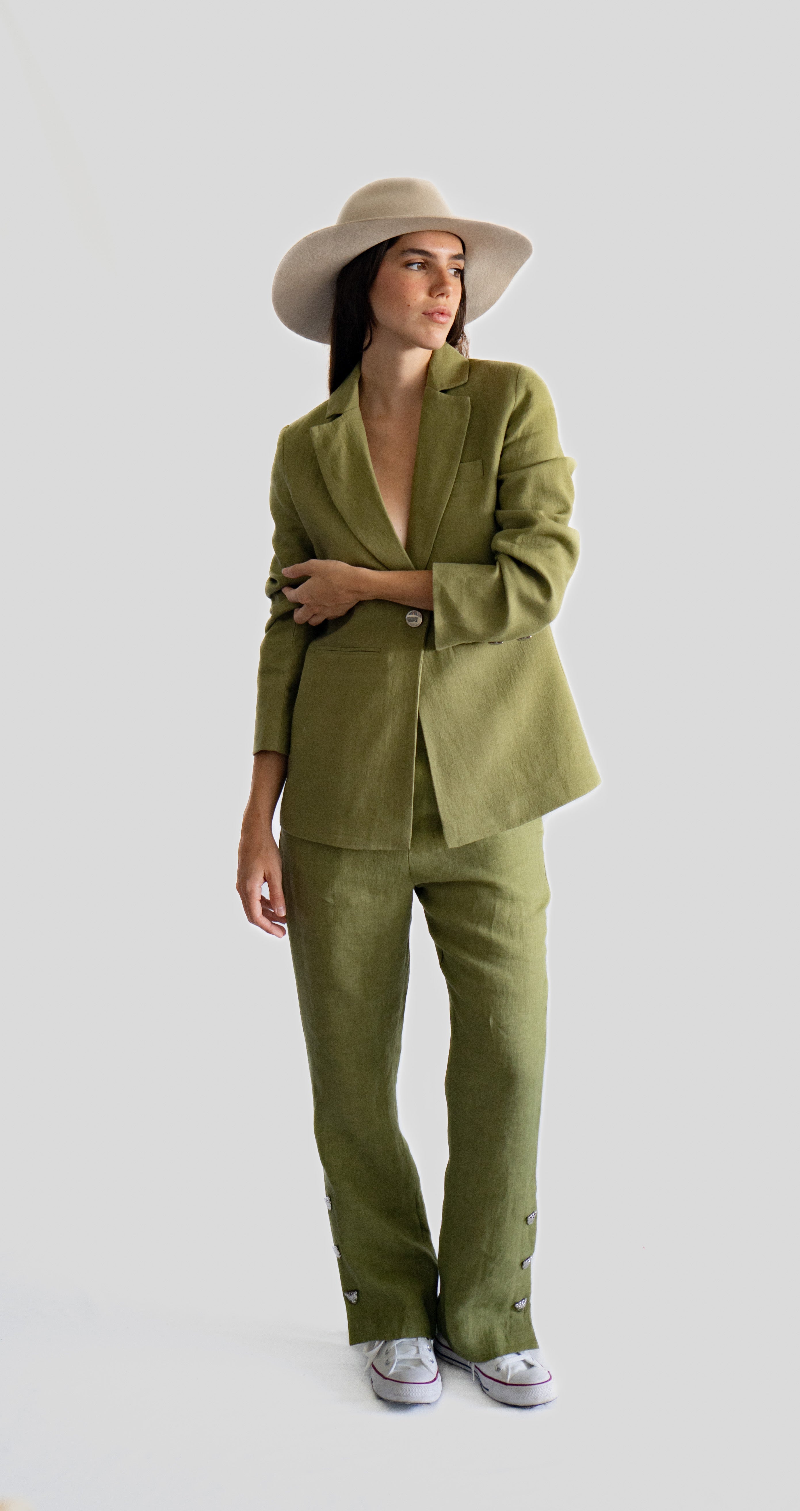 Blazer Lino Verde 