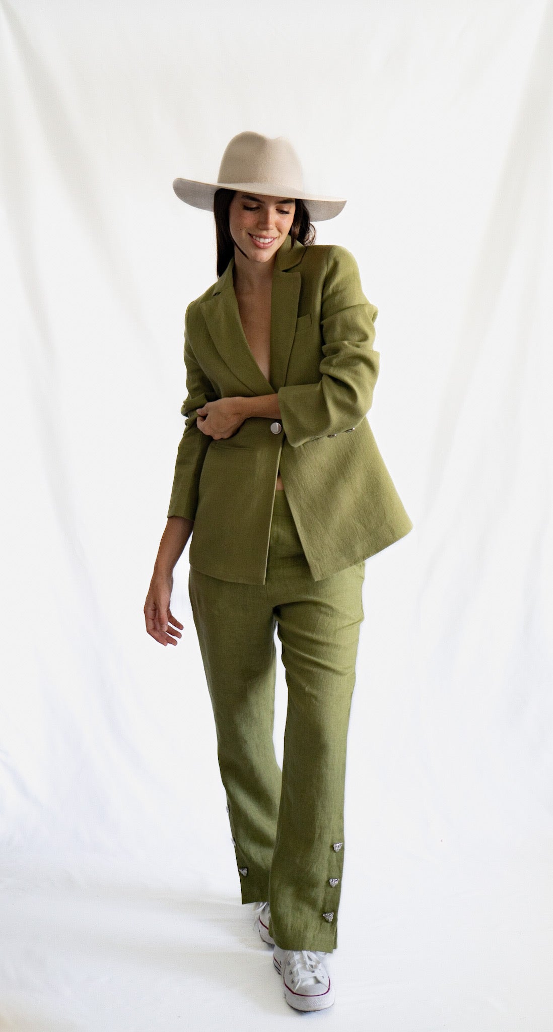 Blazer Lino Verde 