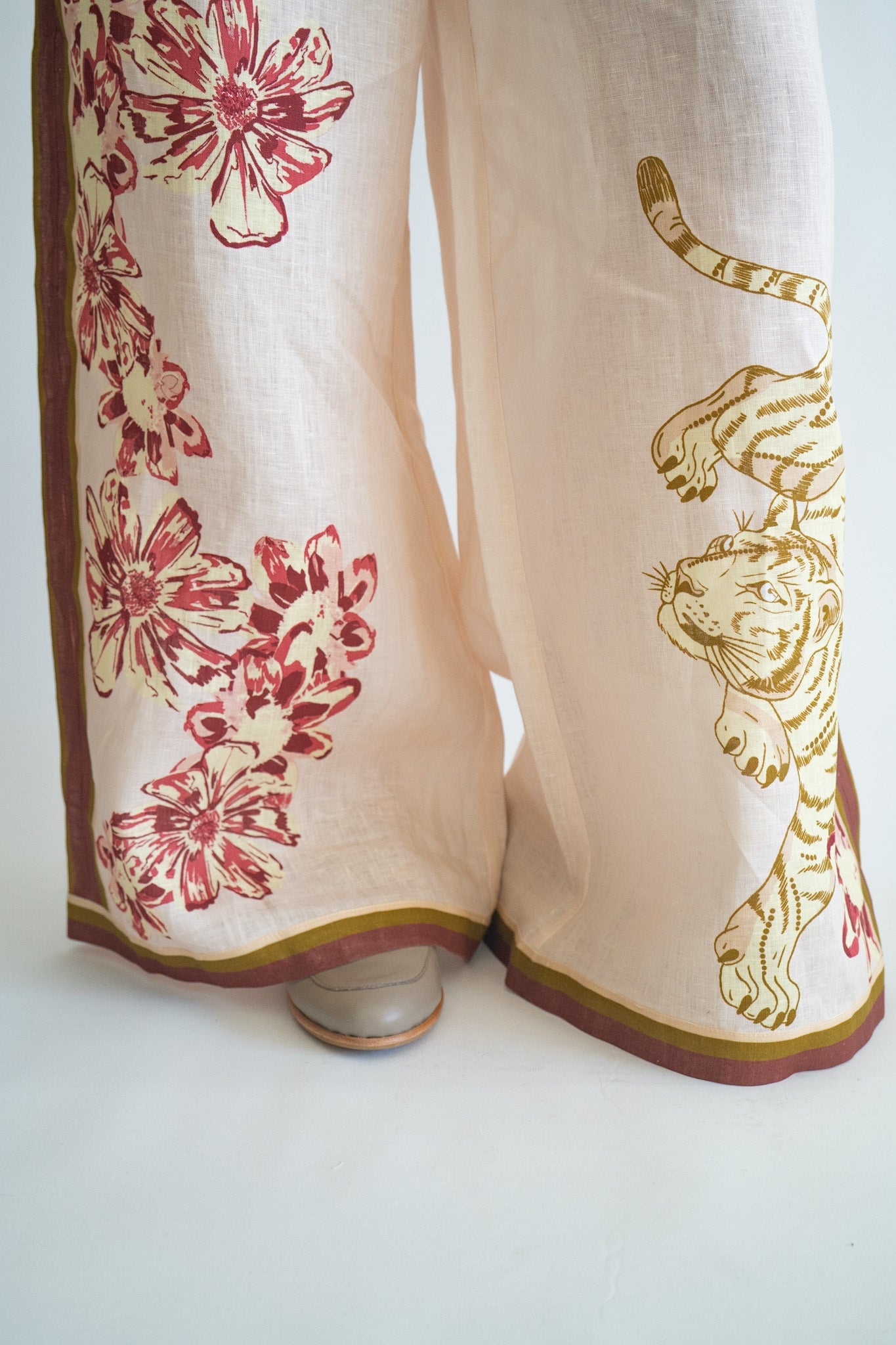 Pantalón Flower Tiger Nude 