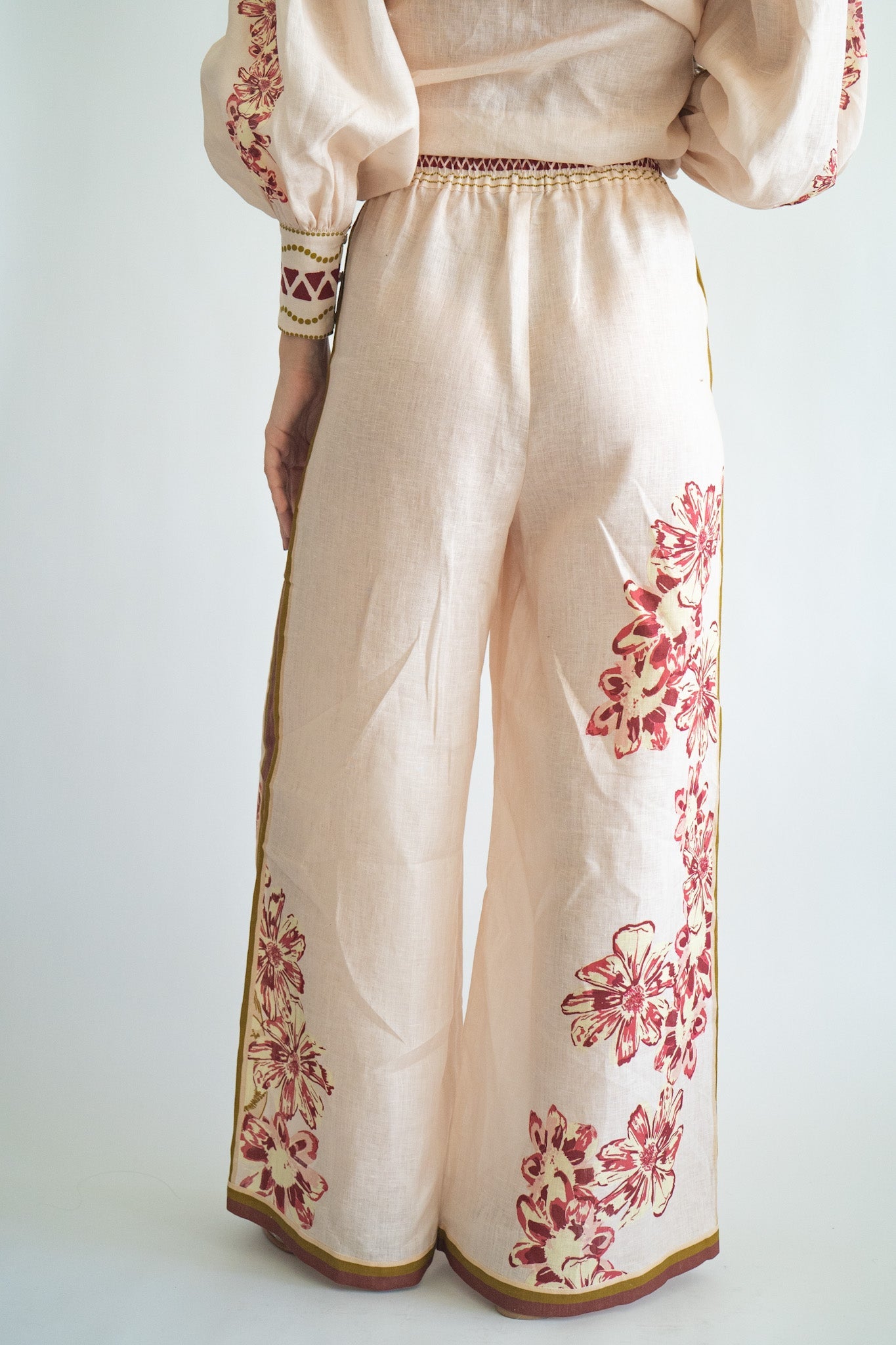 Pantalón Flower Tiger Nude 
