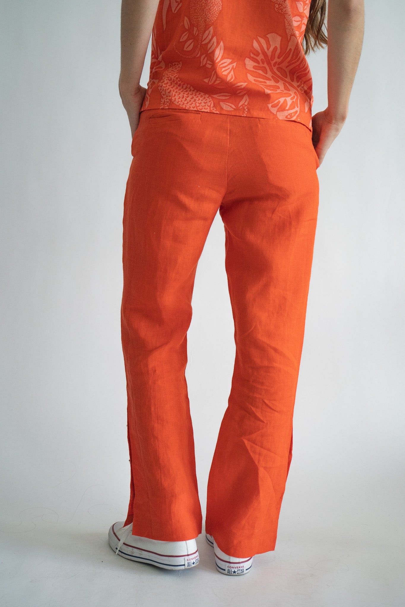 Pantalón Lino Coral 