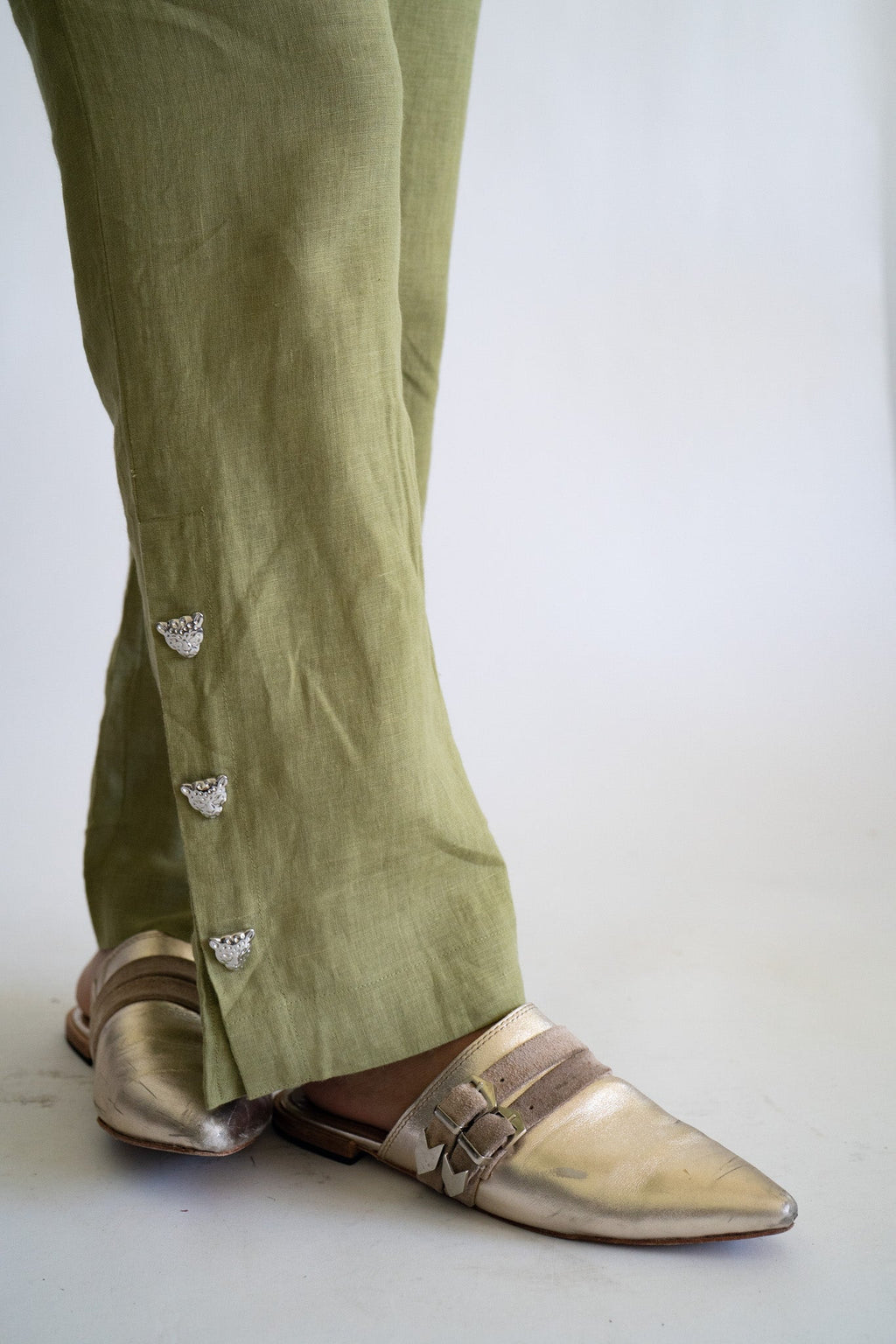 Pant Linen Green
