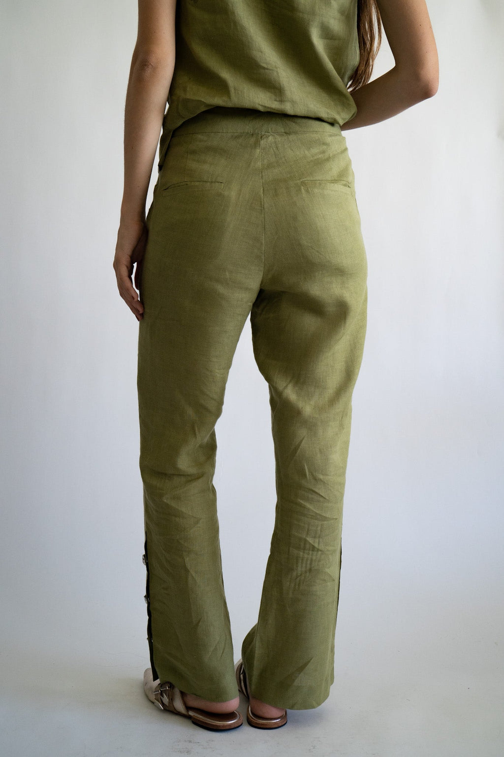 Pant Linen Green