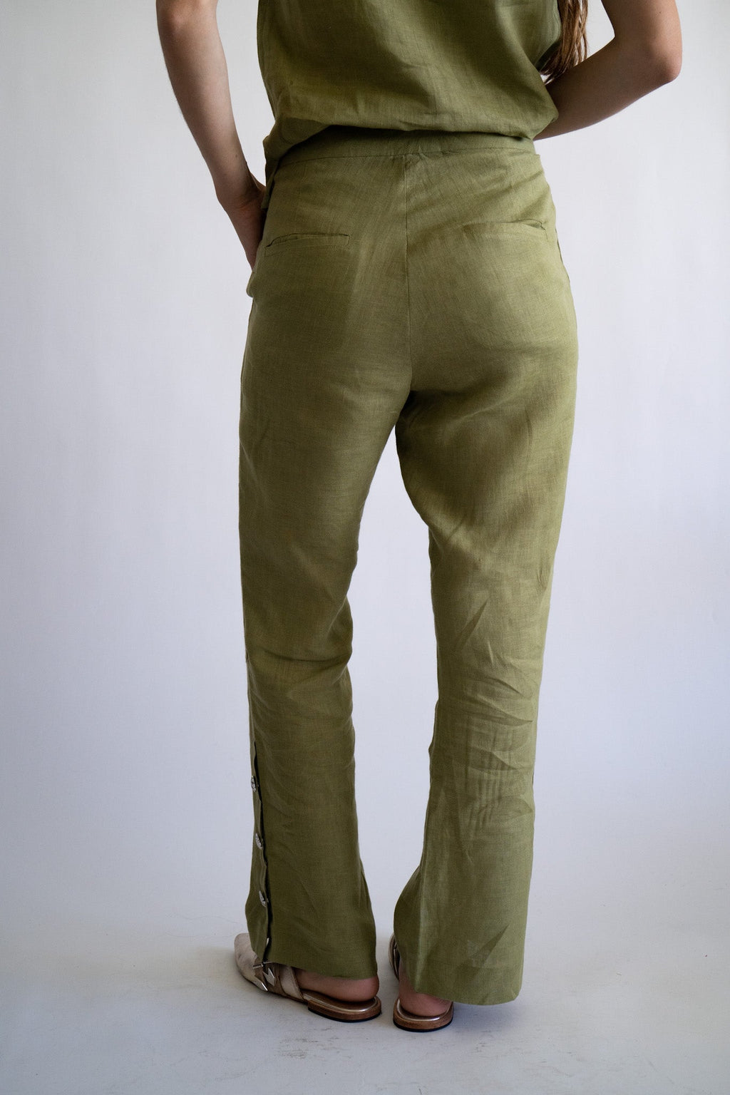 Pant Linen Green