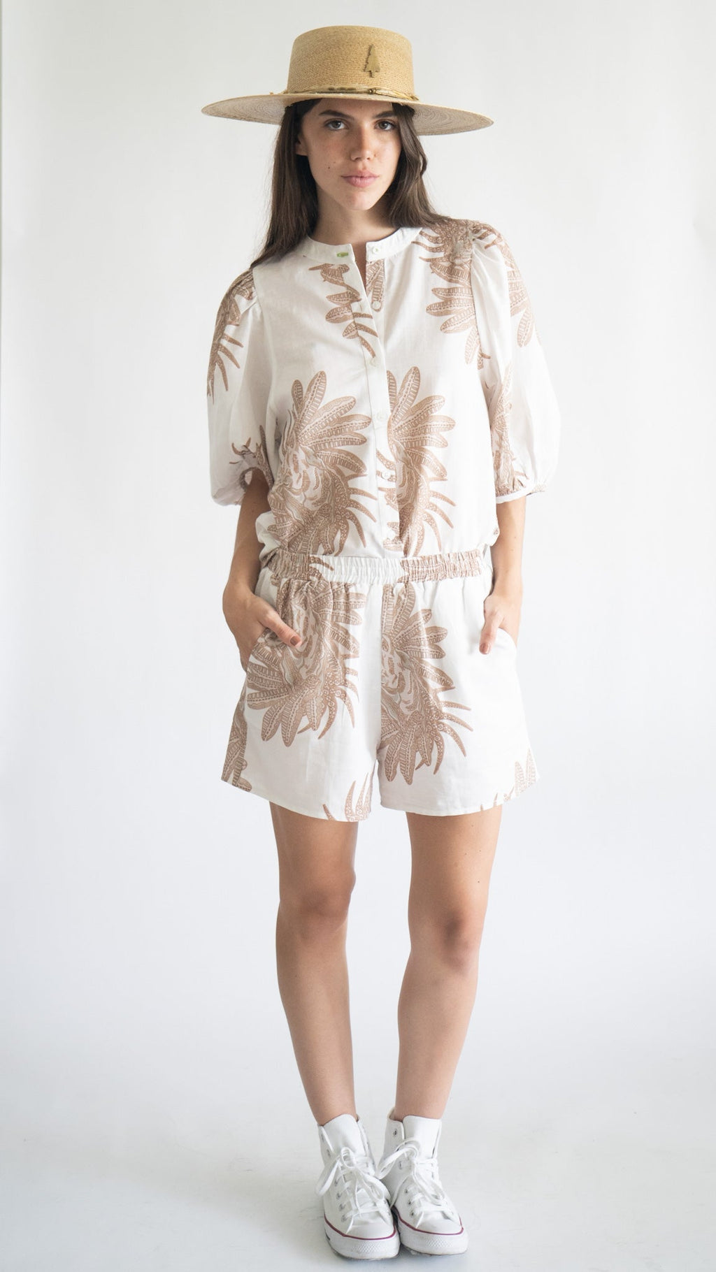 Camisa Globo Griego Blanco 
