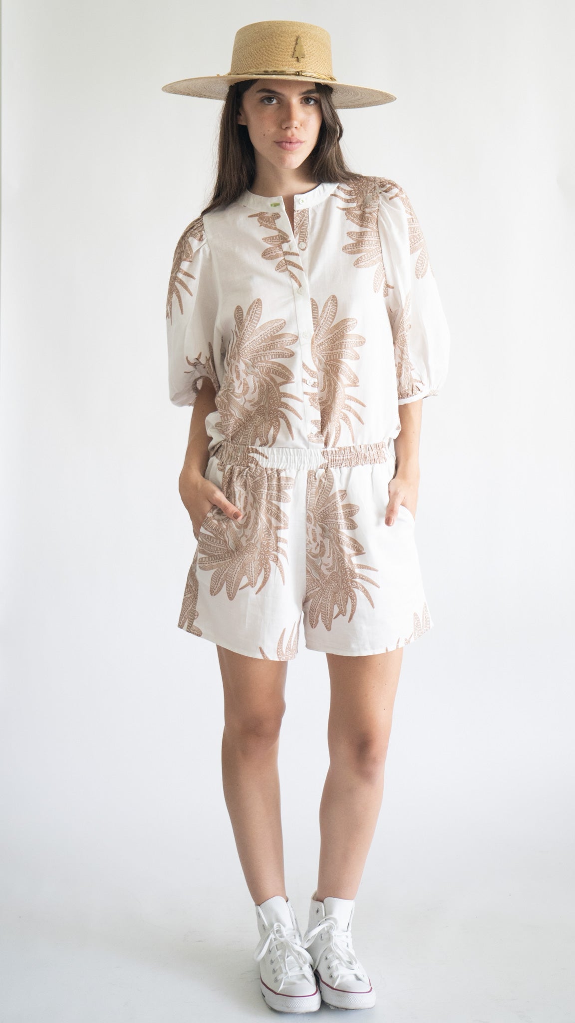 Camisa Globo Griego Blanco 