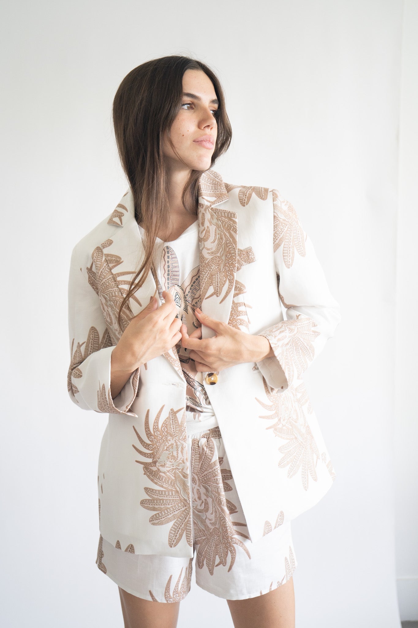 Blazer Griego Blanco