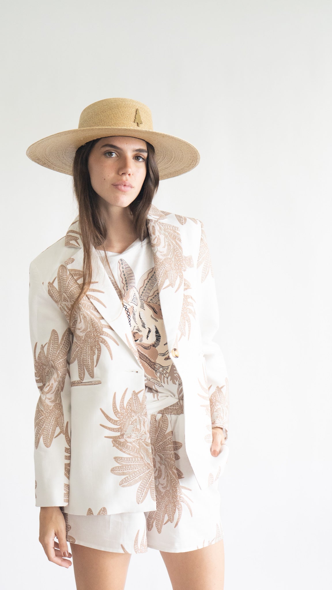 Blazer Griego Blanco