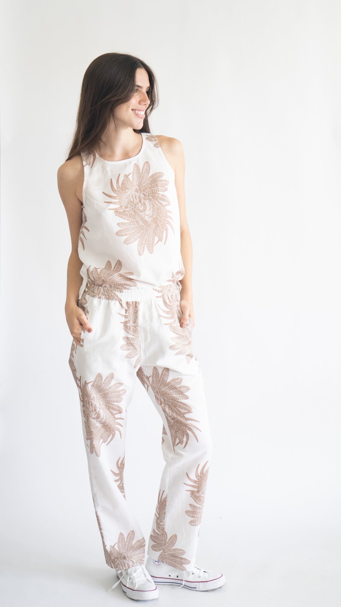 Pantalón Griego Blanco 