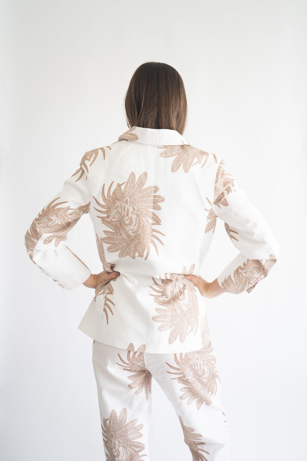 Blazer Griego Blanco