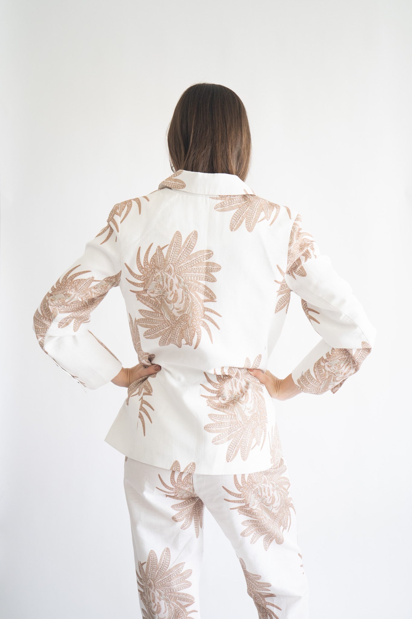Blazer Griego Blanco