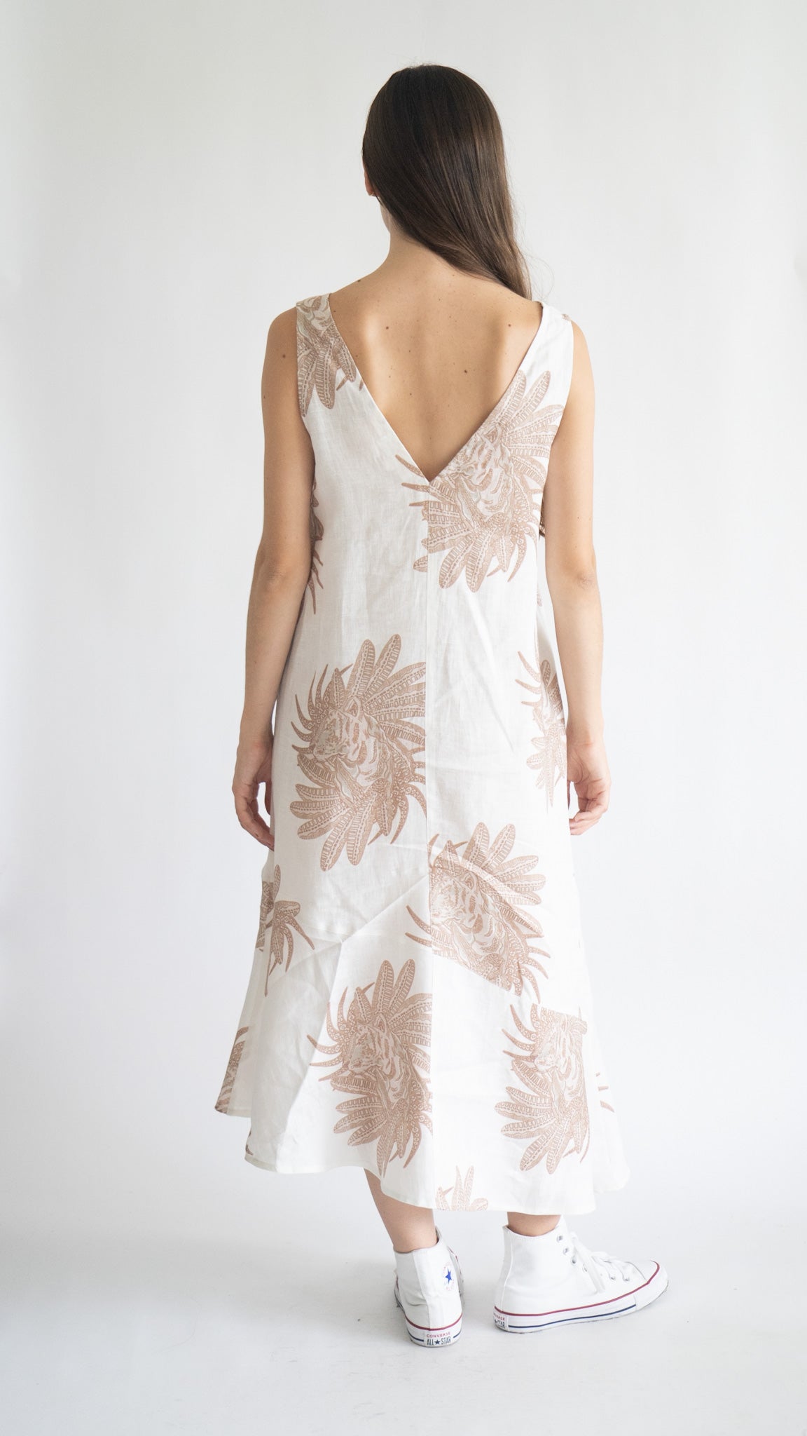 Vestido de Día Griego Blanco 