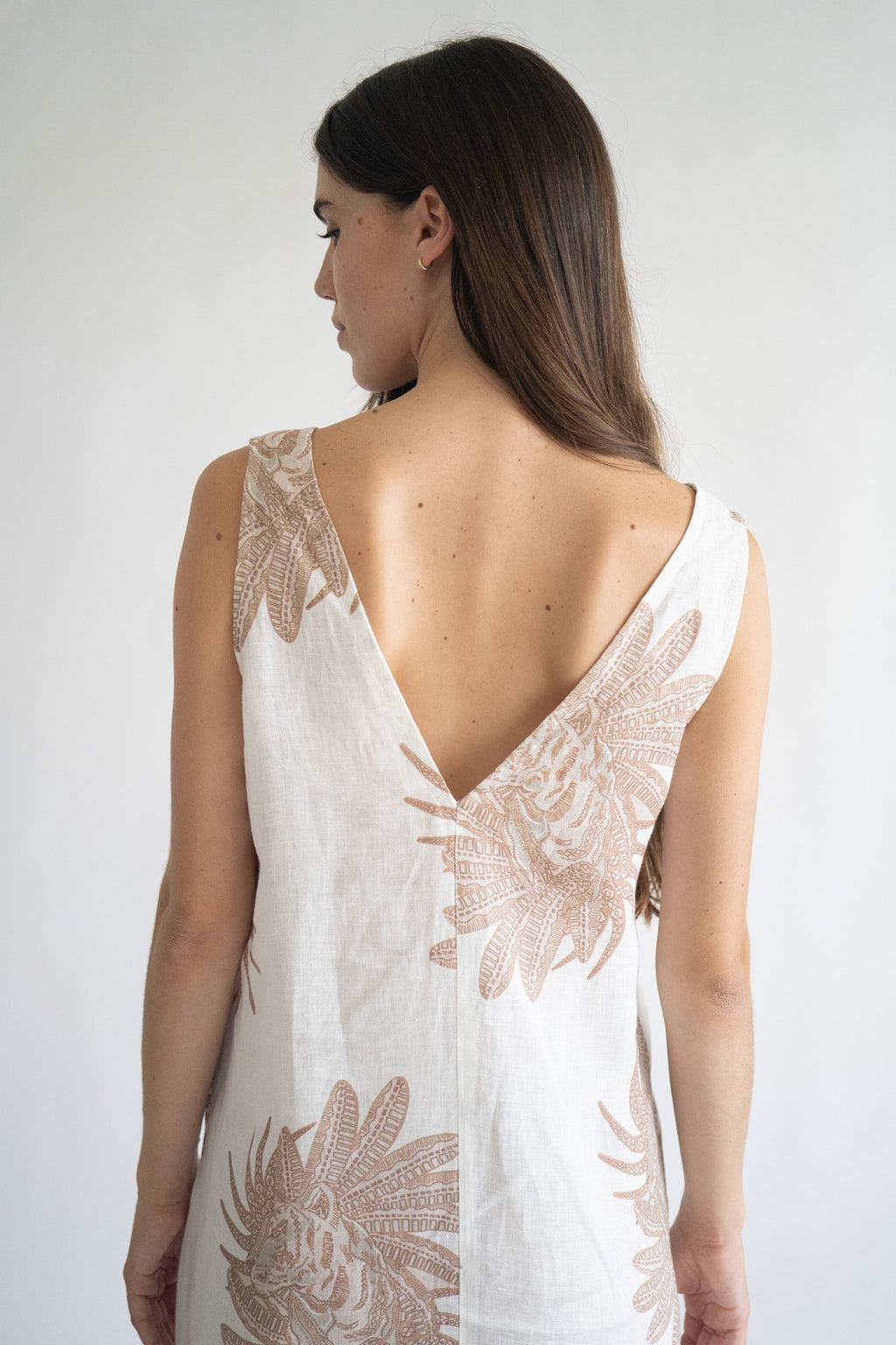 Vestido de Día Griego Blanco 