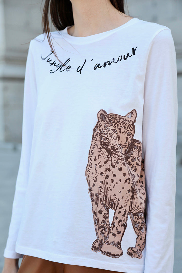 Remera Jungle D'Amour Blanca