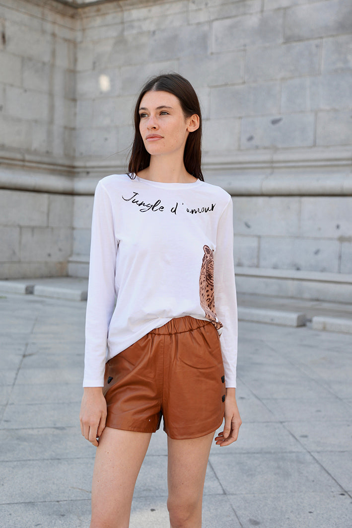 Remera Jungle D'Amour Blanca