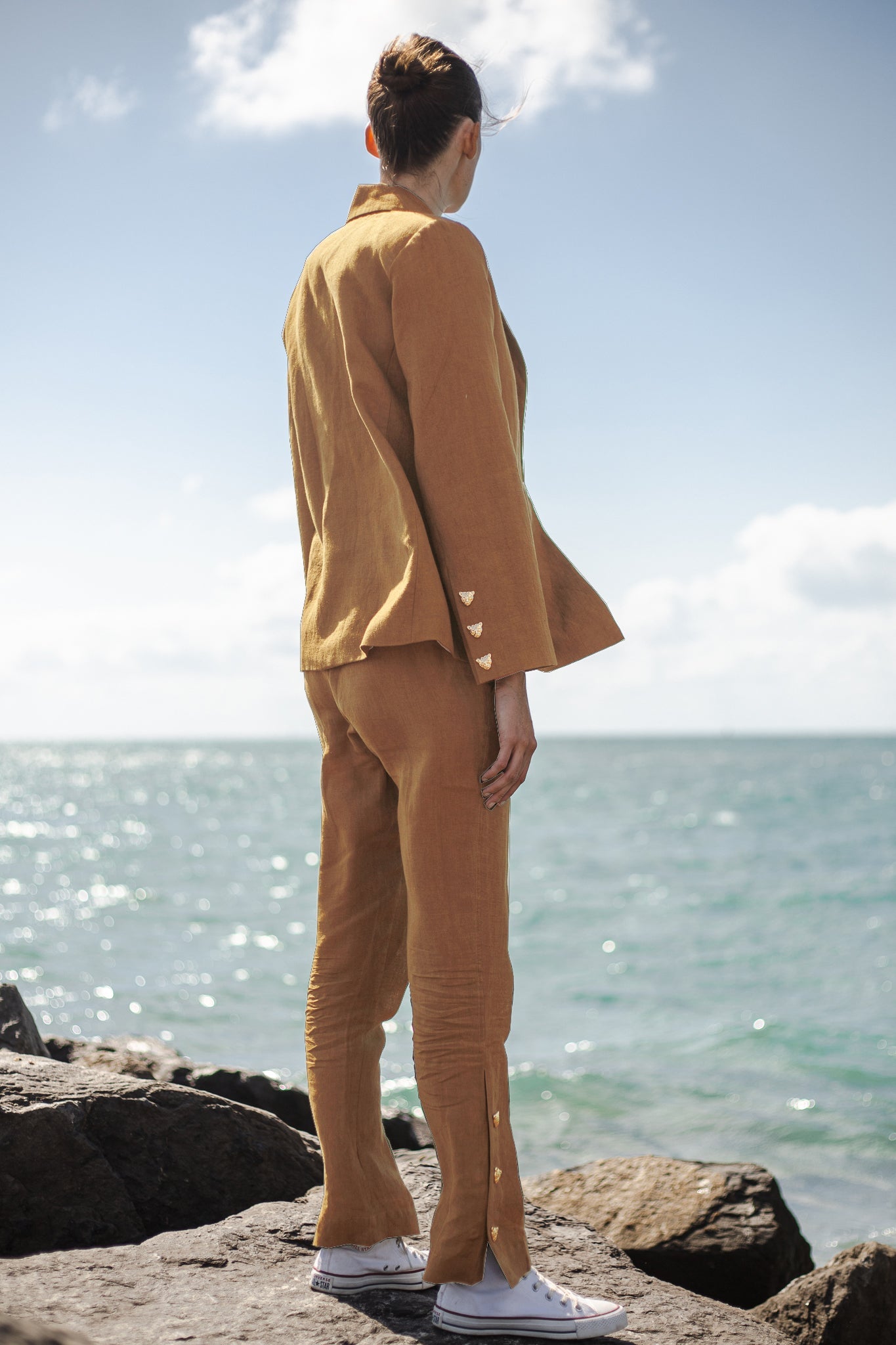 Pantalón Lino Caqui
