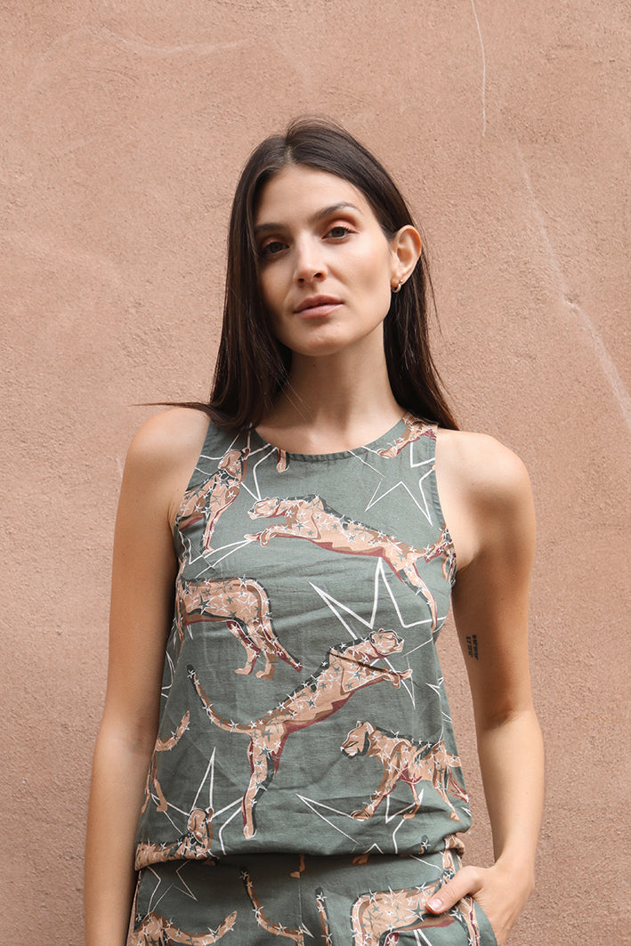 Top Leopard Star Verde 