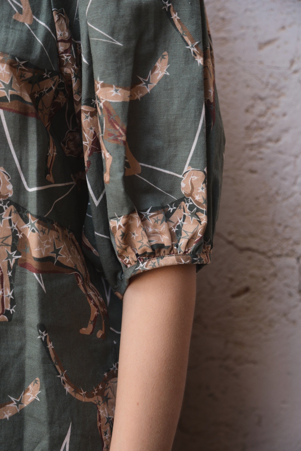 Camisa Balloon Leopard Star Verde 