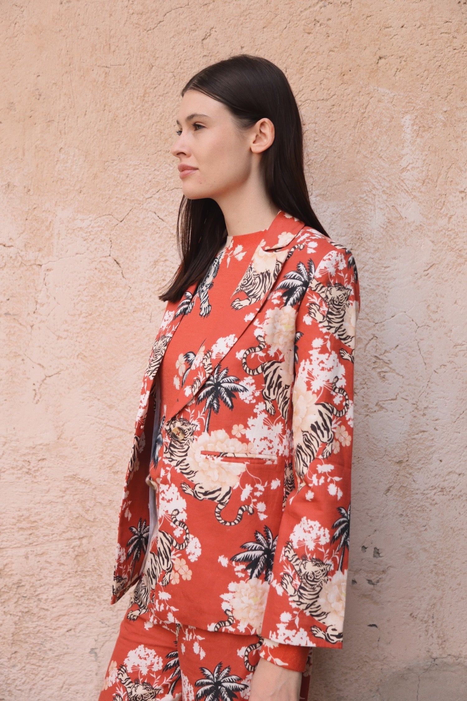 Blazer Romantic Tiger Ladrillo 