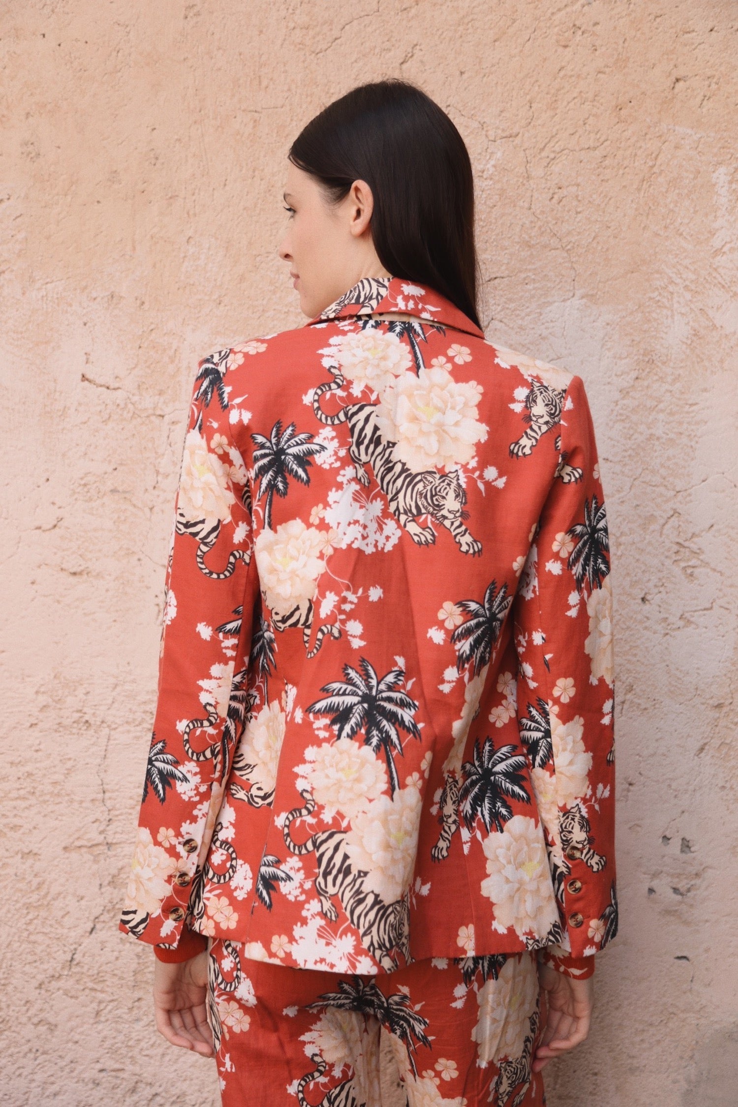 Blazer Romantic Tiger Ladrillo 