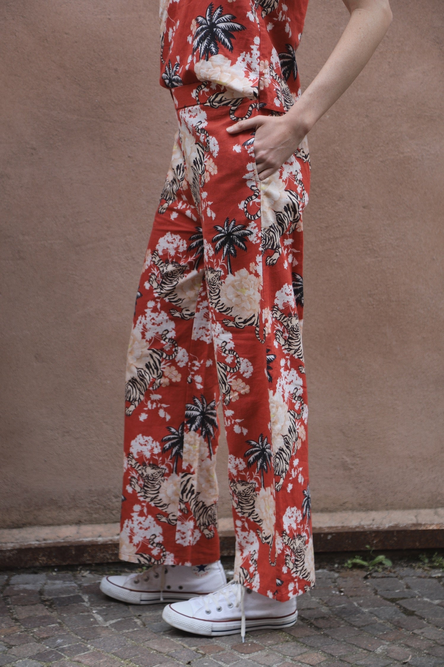 Pantalón Romantic Tiger Ladrillo 