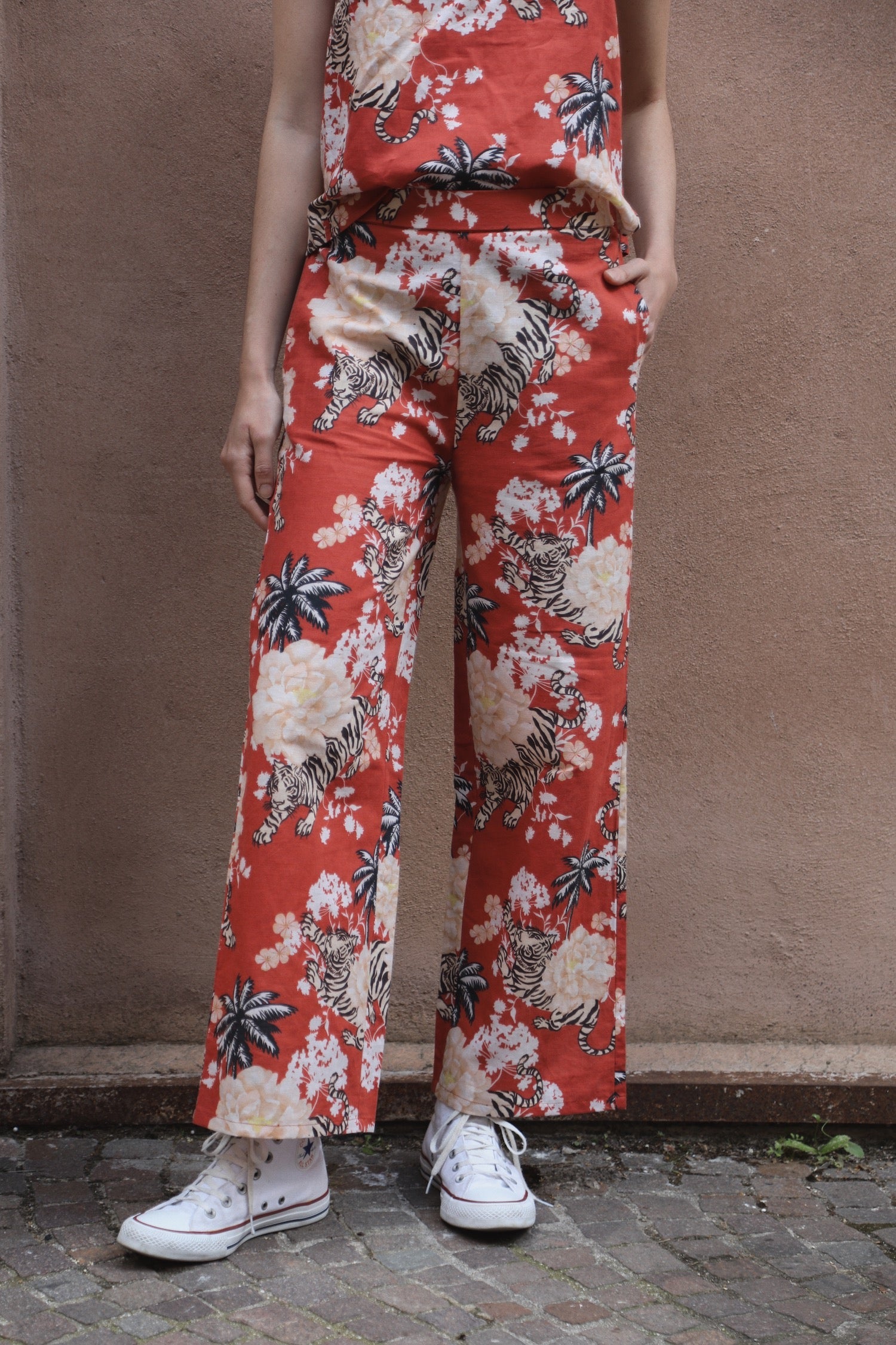 Pantalón Romantic Tiger Ladrillo 