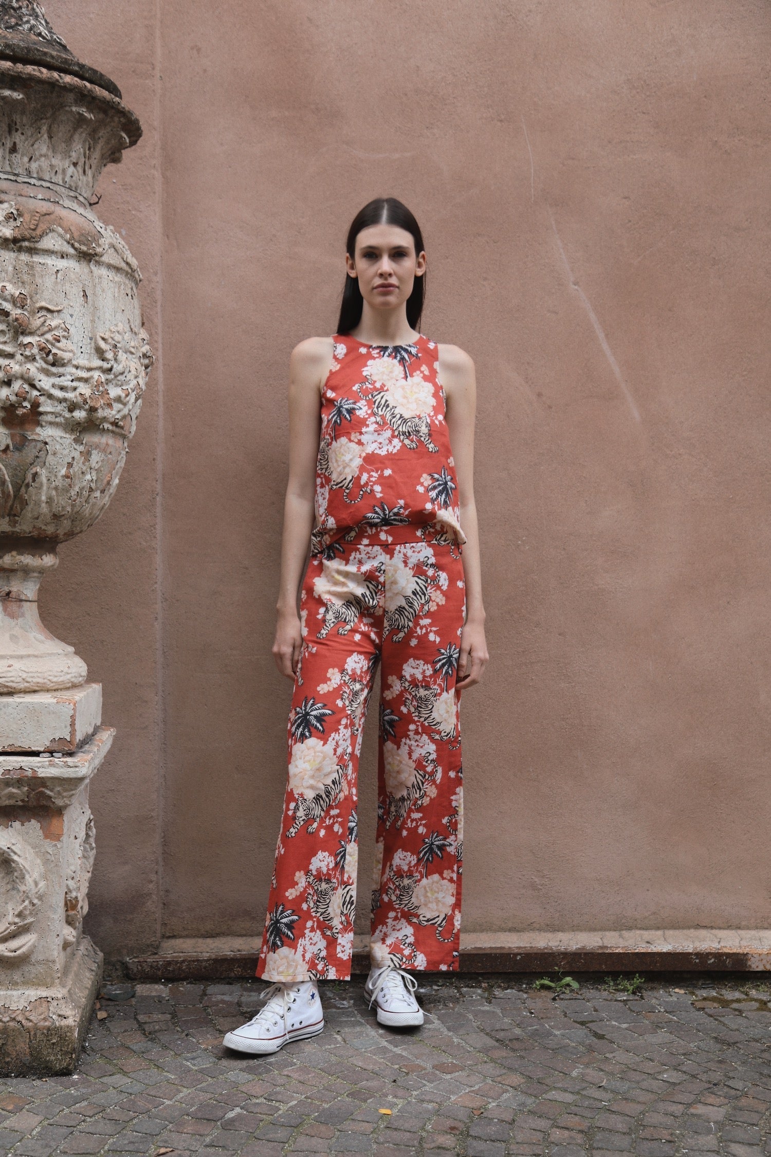 Pantalón Romantic Tiger Ladrillo 