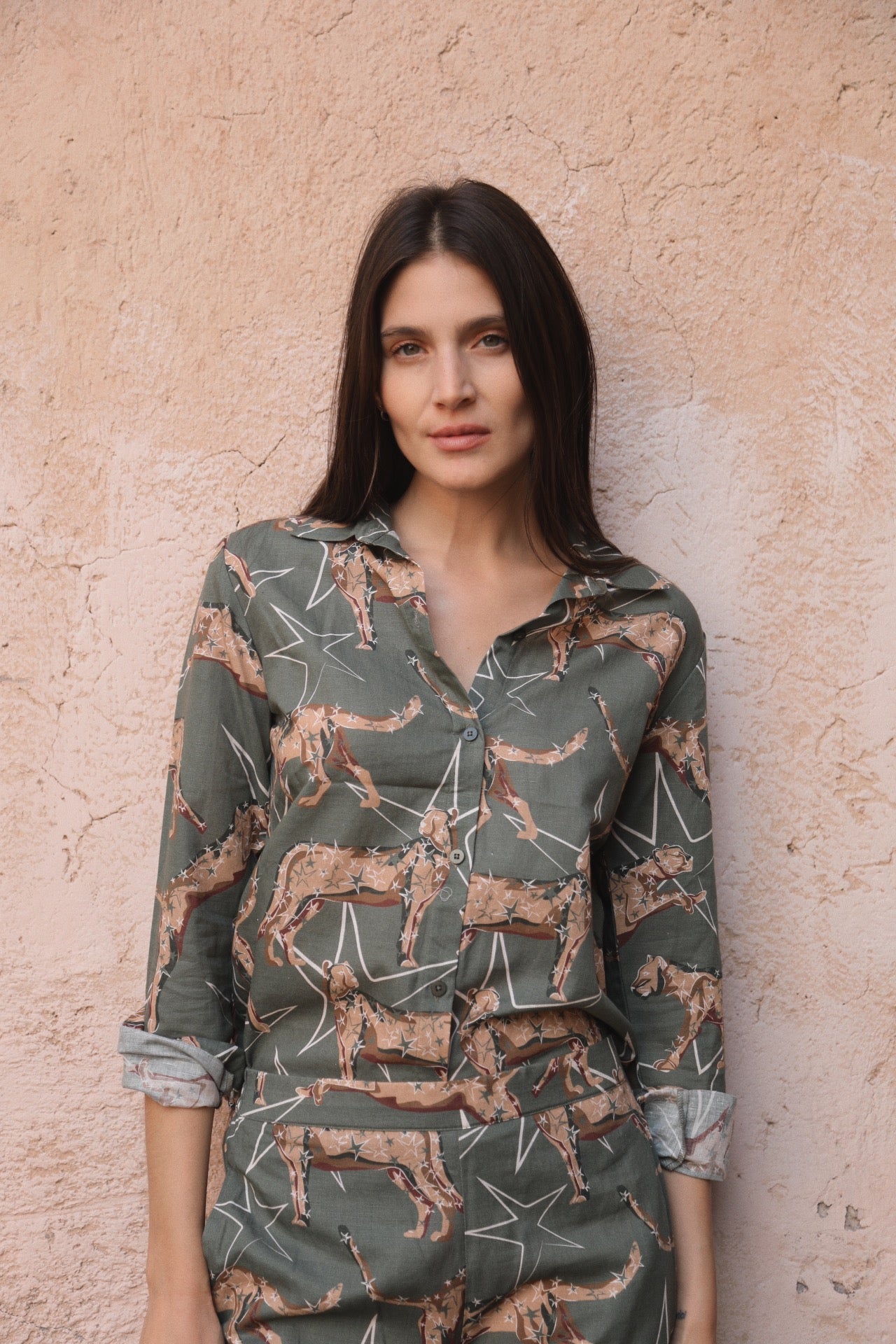 Camisa Leopard Star Verde 